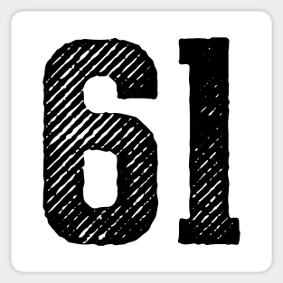 Sixty One 61 Sticker